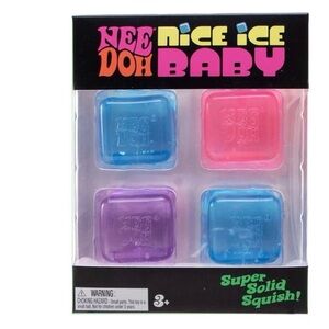 Nee Doh Nice Ice Baby Squish Pack - Blue, Pink, Purple